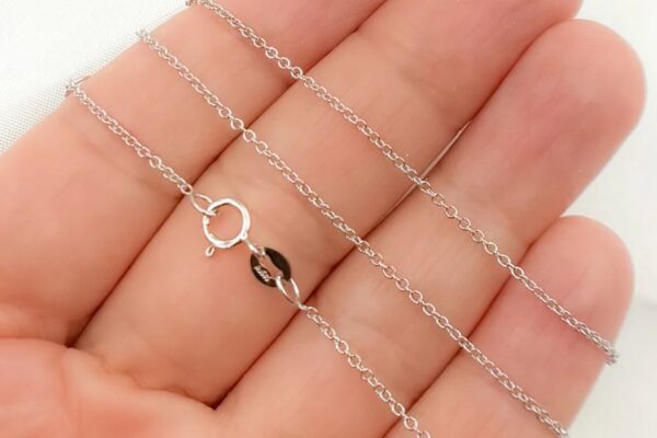 14k white gold chains