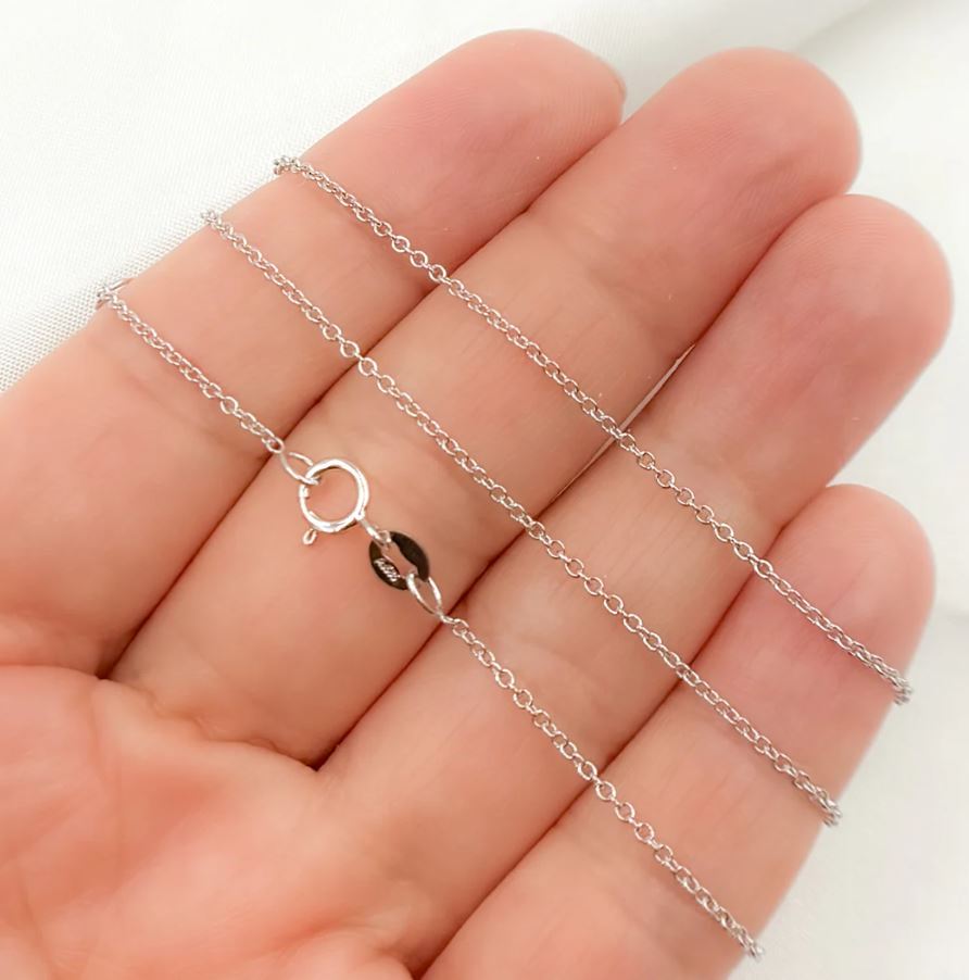 14k white gold chains