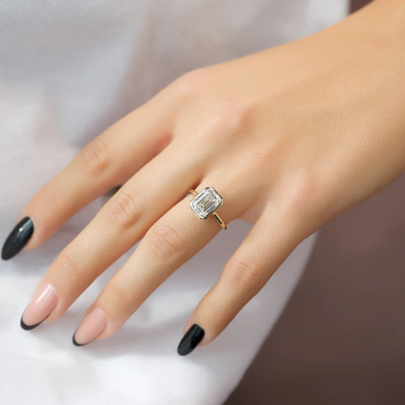 emerald cut emerald engagement rings