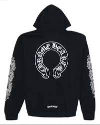 Black Chrome Heart Spine Cross Hoodie Chrome Hearts