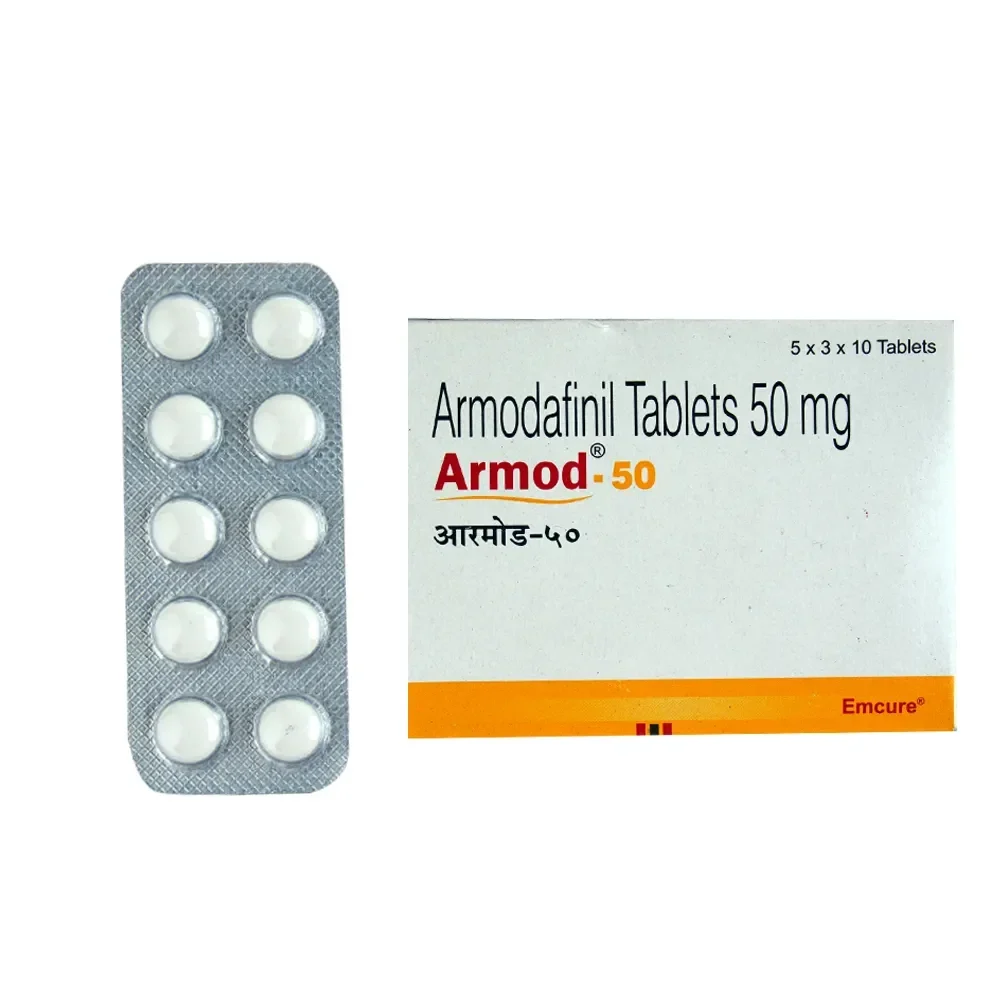 Armodafinil 50 mg used to treat narcolepsy