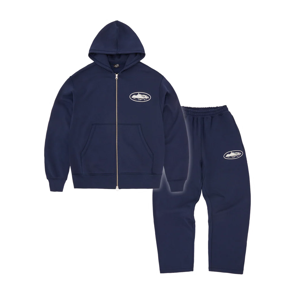 NAVY ISLAND PUFF PRINT TRACKSUIT