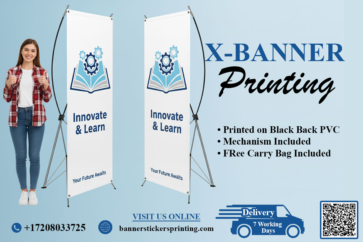 X Stand Banner 2ft x 5ft | Banner Stickers Printing